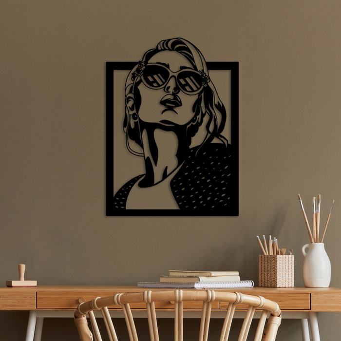 Wallity July Accesorio Decorativo de Pared de Metal Negro Wallity July Accesorio Decorativo de Pared de Metal Negro